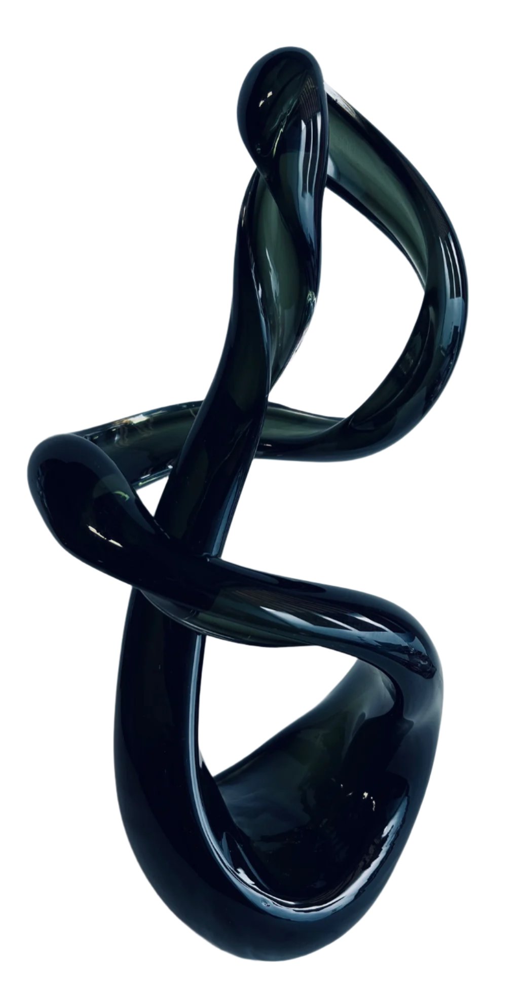 Stunning Abstract Art Glass Treble Clef Music Sculpture