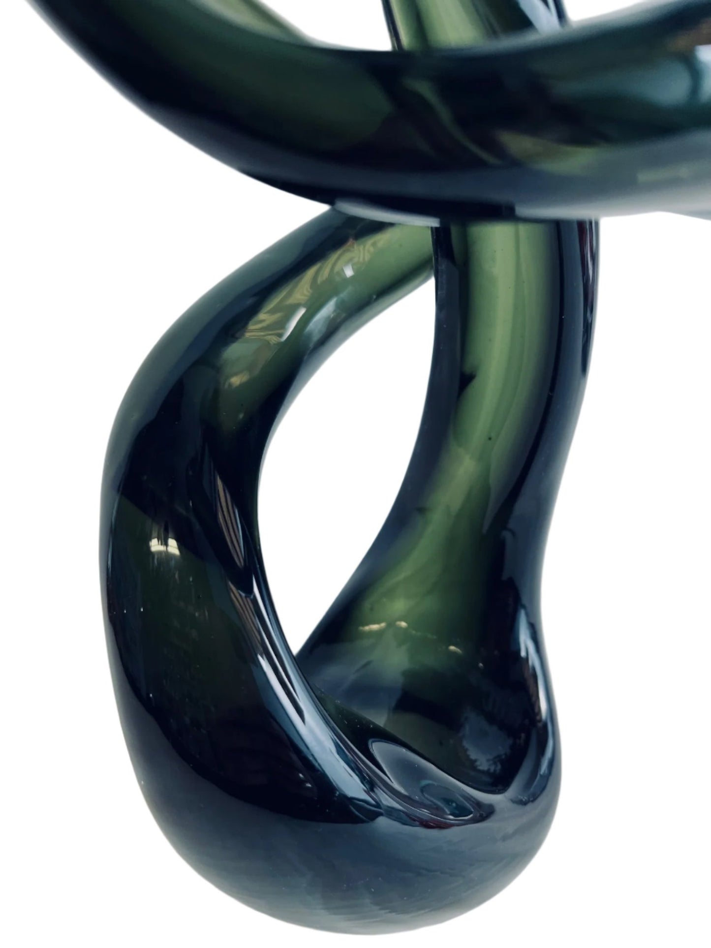 Stunning Abstract Art Glass Treble Clef Music Sculpture