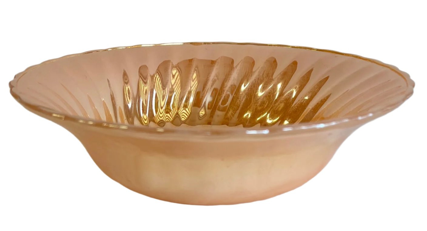 Anchor Hocking Peach Lustre Vegetable Serving Bowl