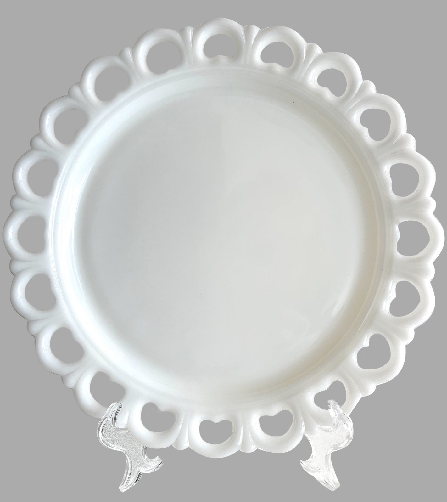 Milk Glass Serving Platter