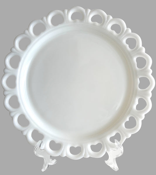 Milk Glass Serving Platter