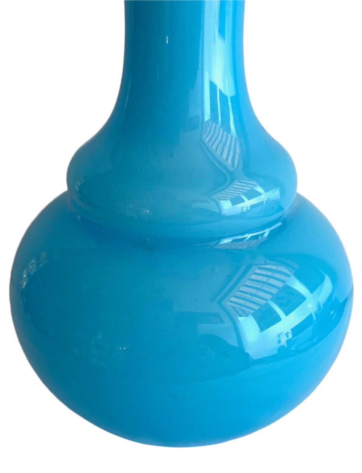 Blue Swedish Glass Vase