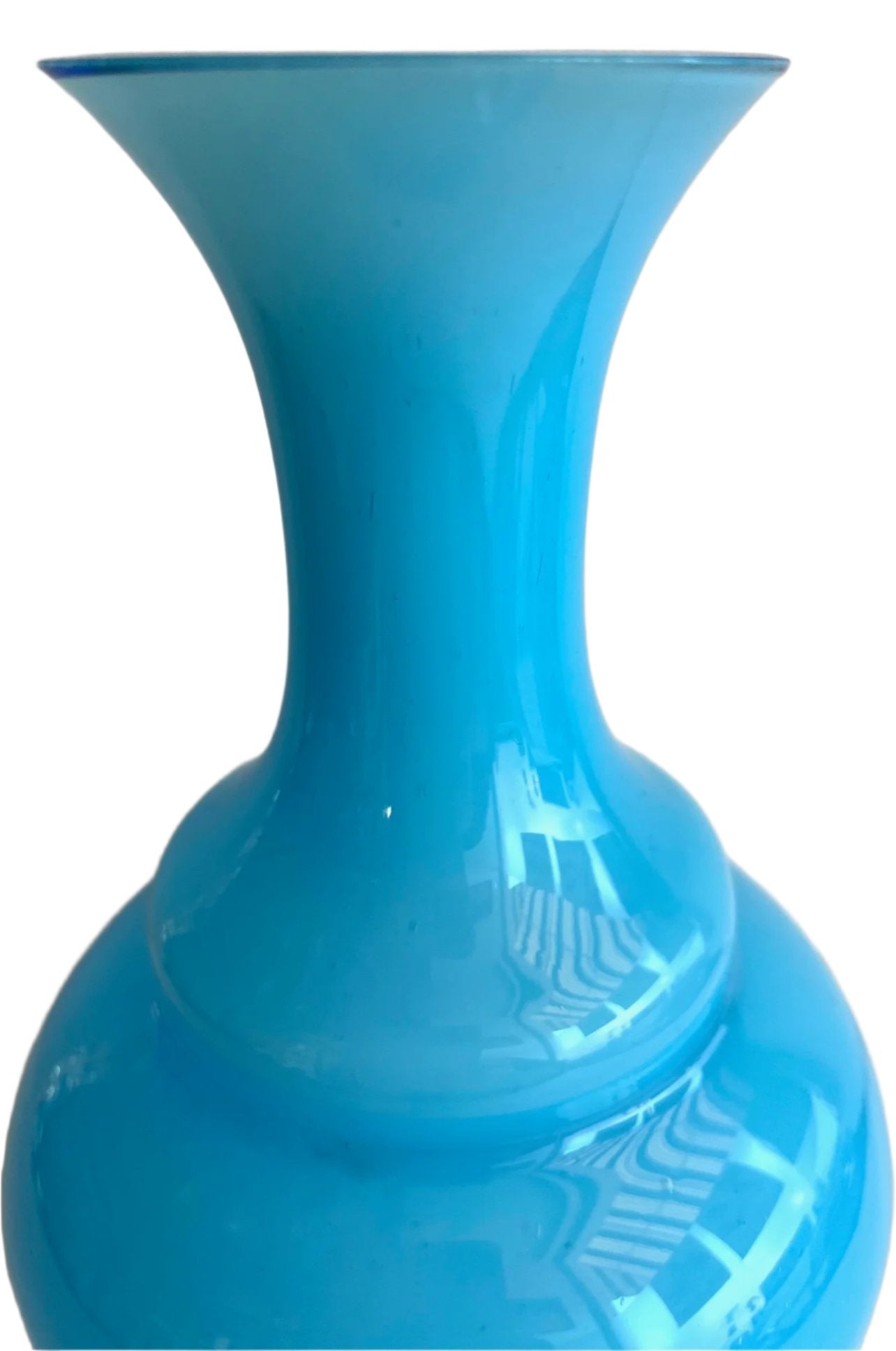 Blue Swedish Glass Vase