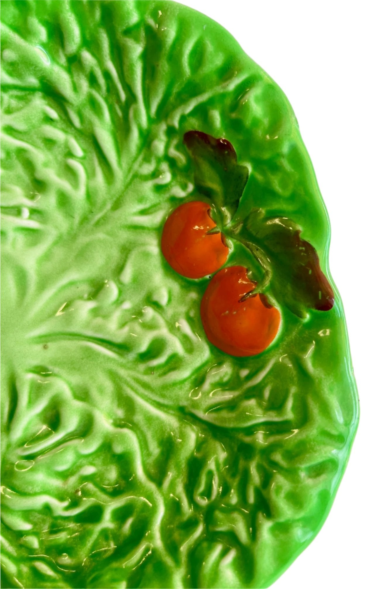 Carlton Ware Lettuce/Cabbage Leaf & Tomato Plate