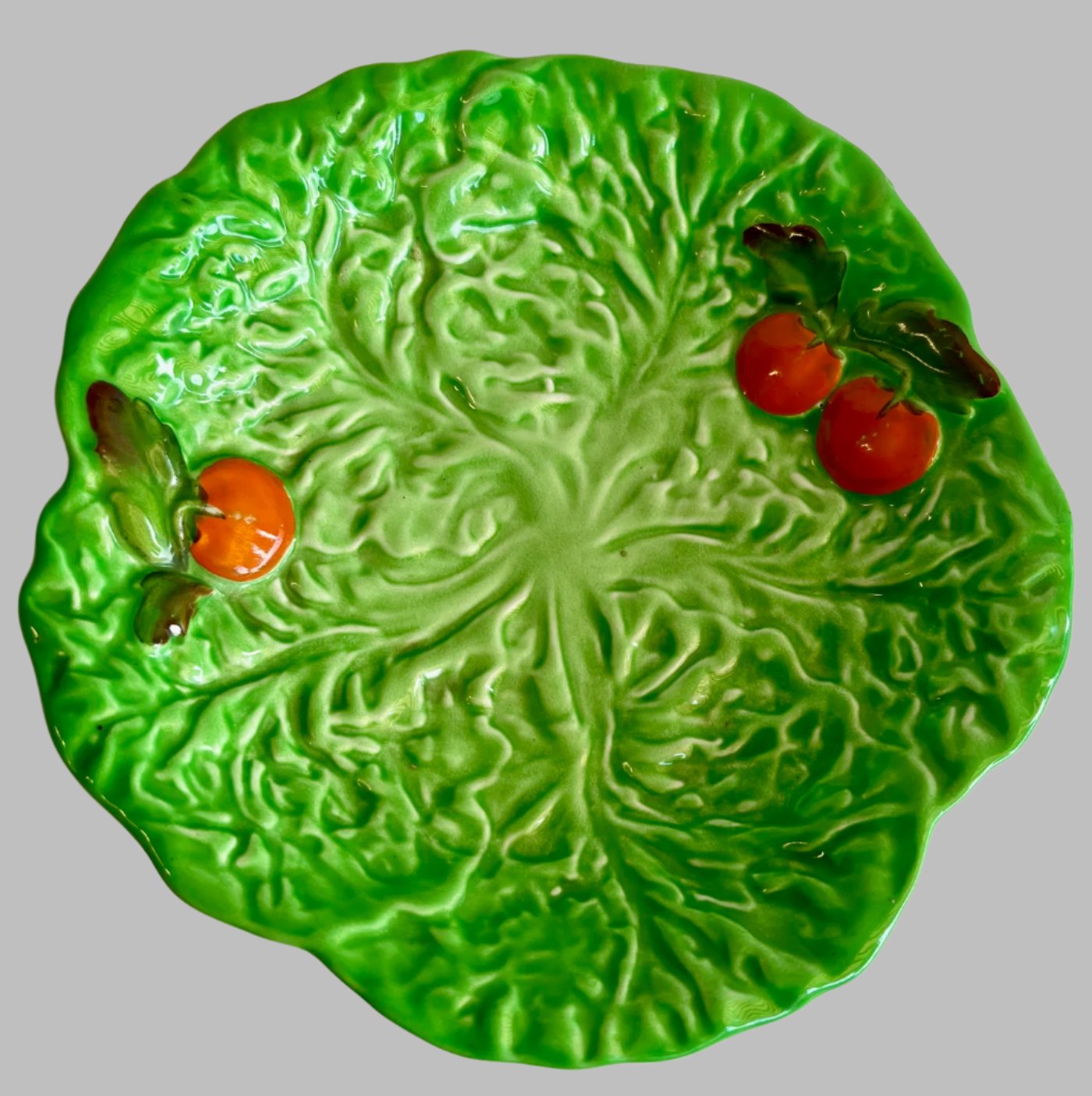 Carlton Ware Lettuce/Cabbage Leaf & Tomato Plate