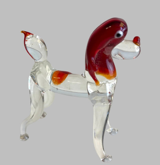 Glass Dog Figurine