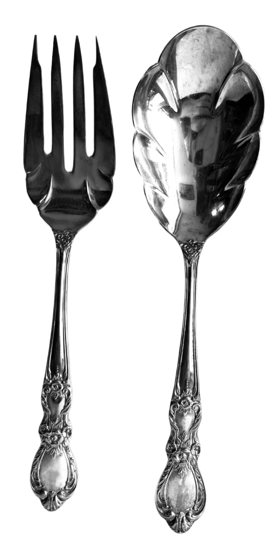 1847 Rogers Brothers Silverware; Serving Spoon And Fork