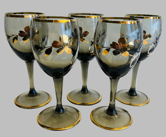 Czechoslovakia Hand Blown Liqueur Glasses