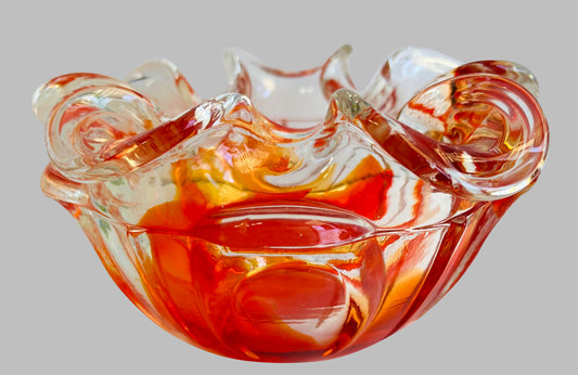 Murano Ombre Handblown Glass Bowl