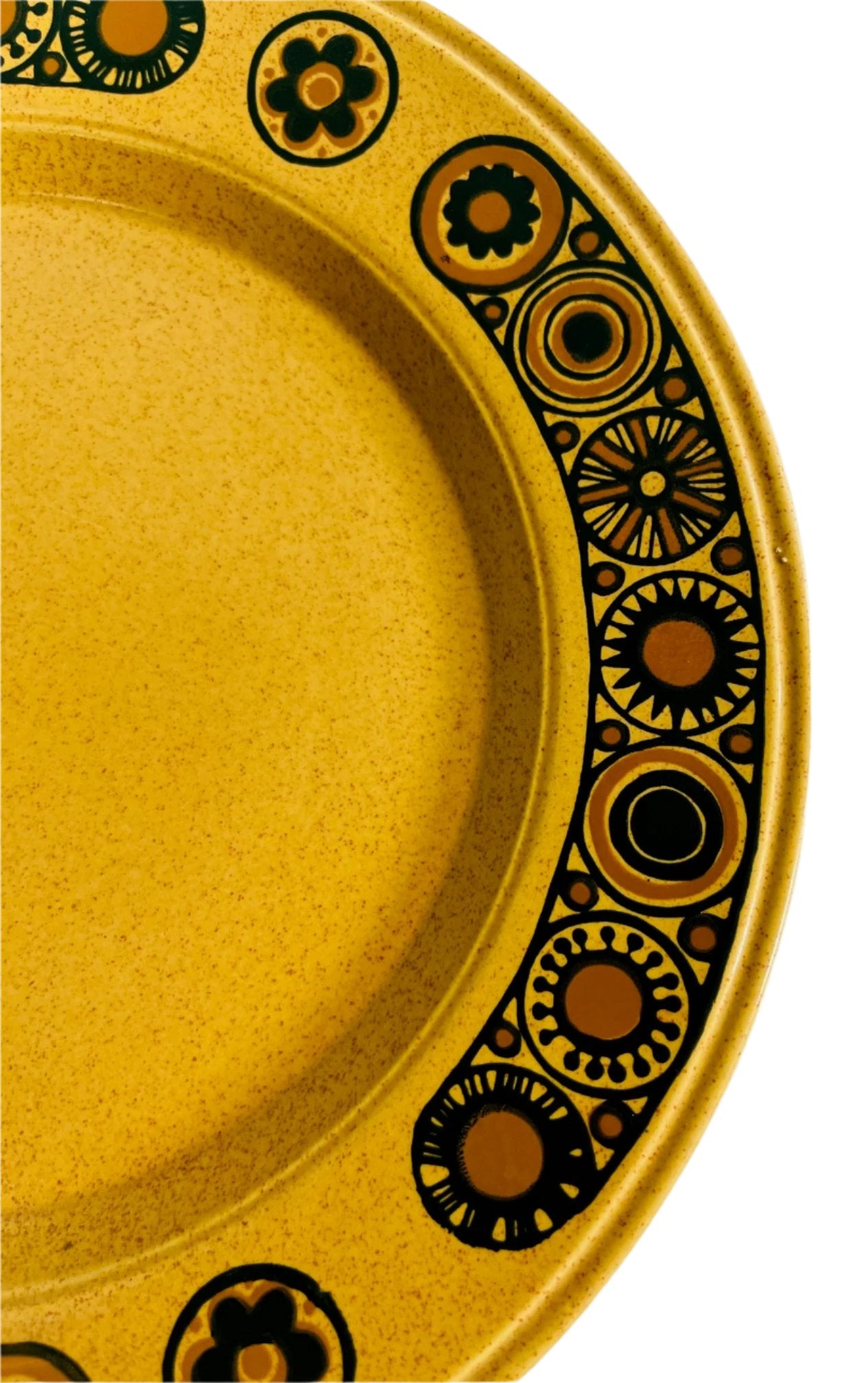 Harvest Gold Retro Plate