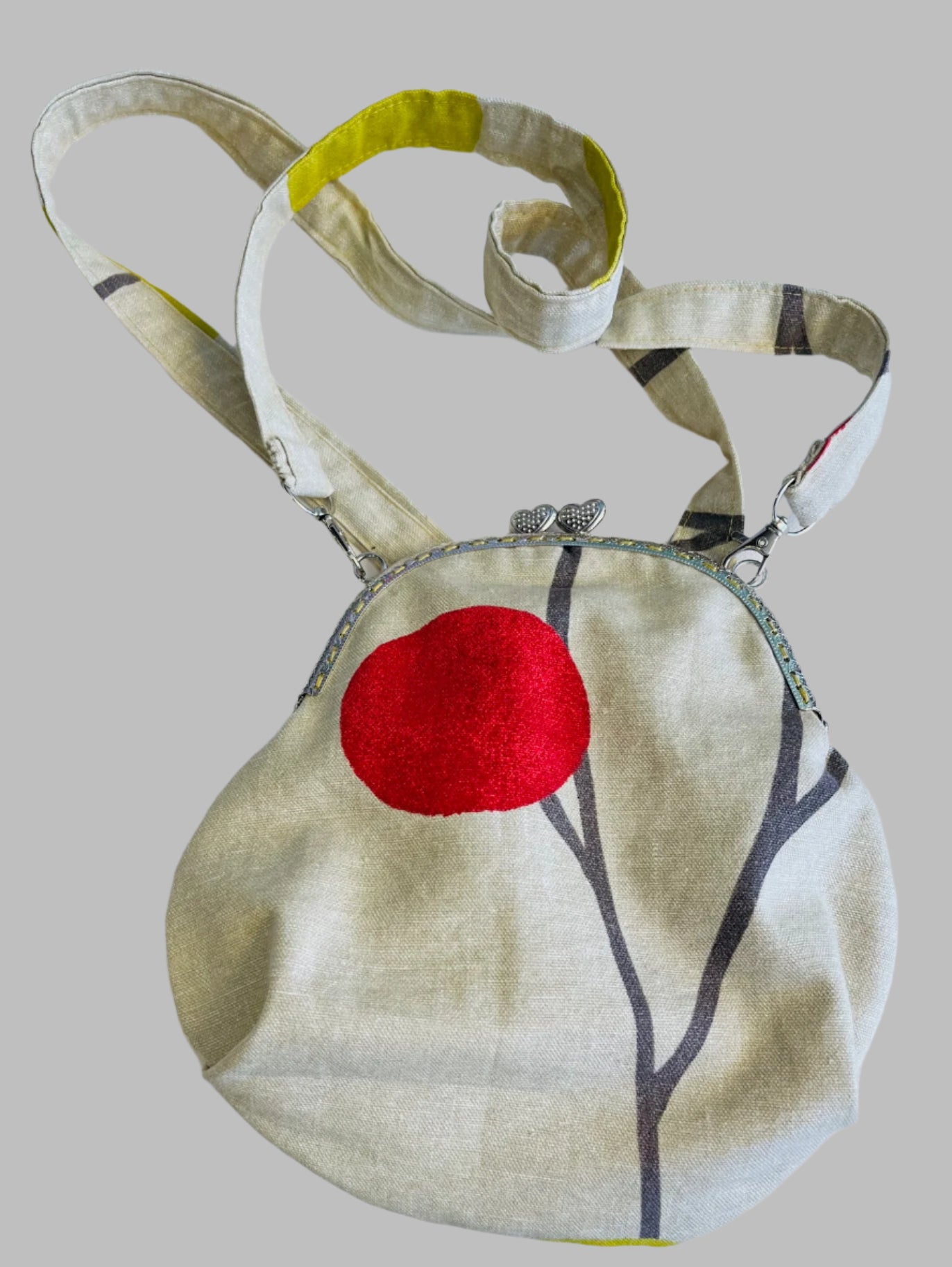 Handmade Linen/Cotton Fabric Purse