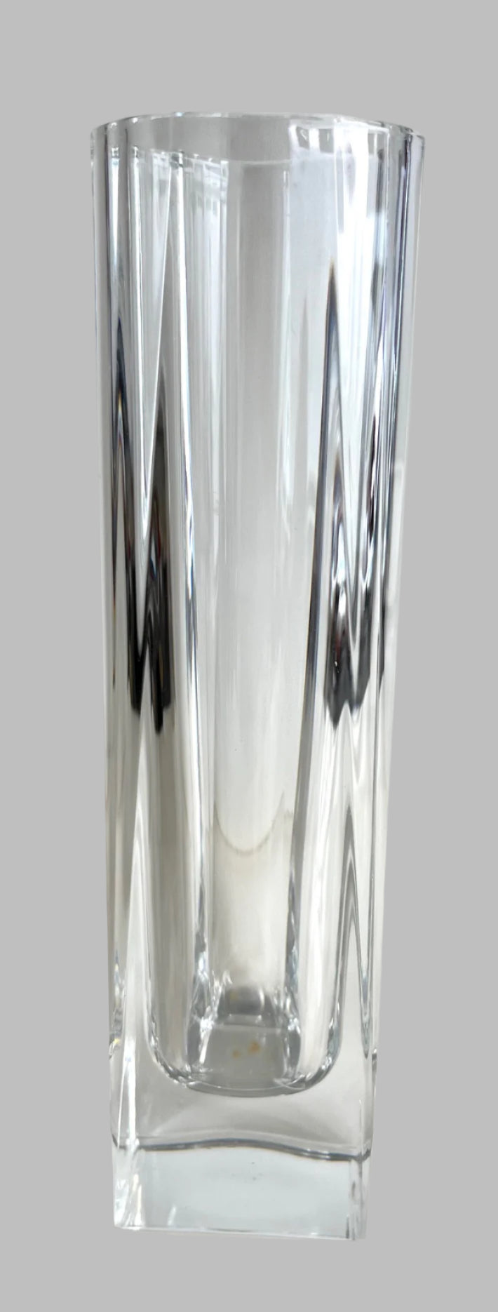 French Art Deco Cut Crystal Vase