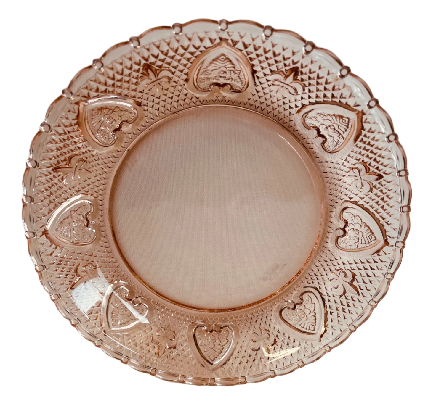 Vintage Pink Glass Platter