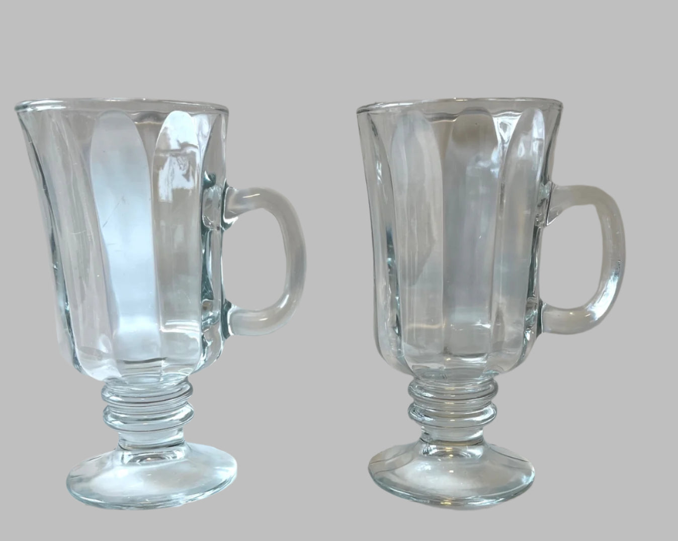 Irish Coffee Glass Mugs x 2
