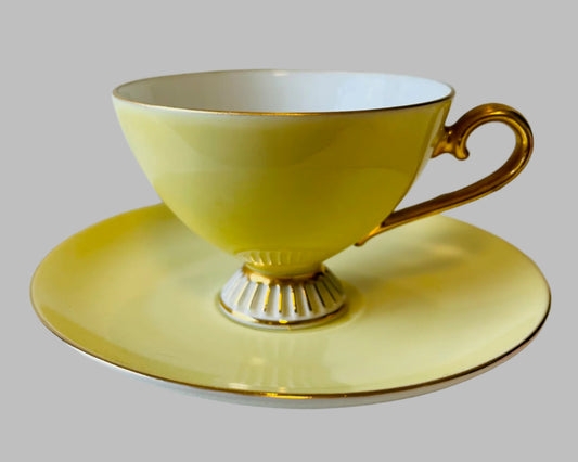 Two Italian Deco Style Coffee Cups And Saucers