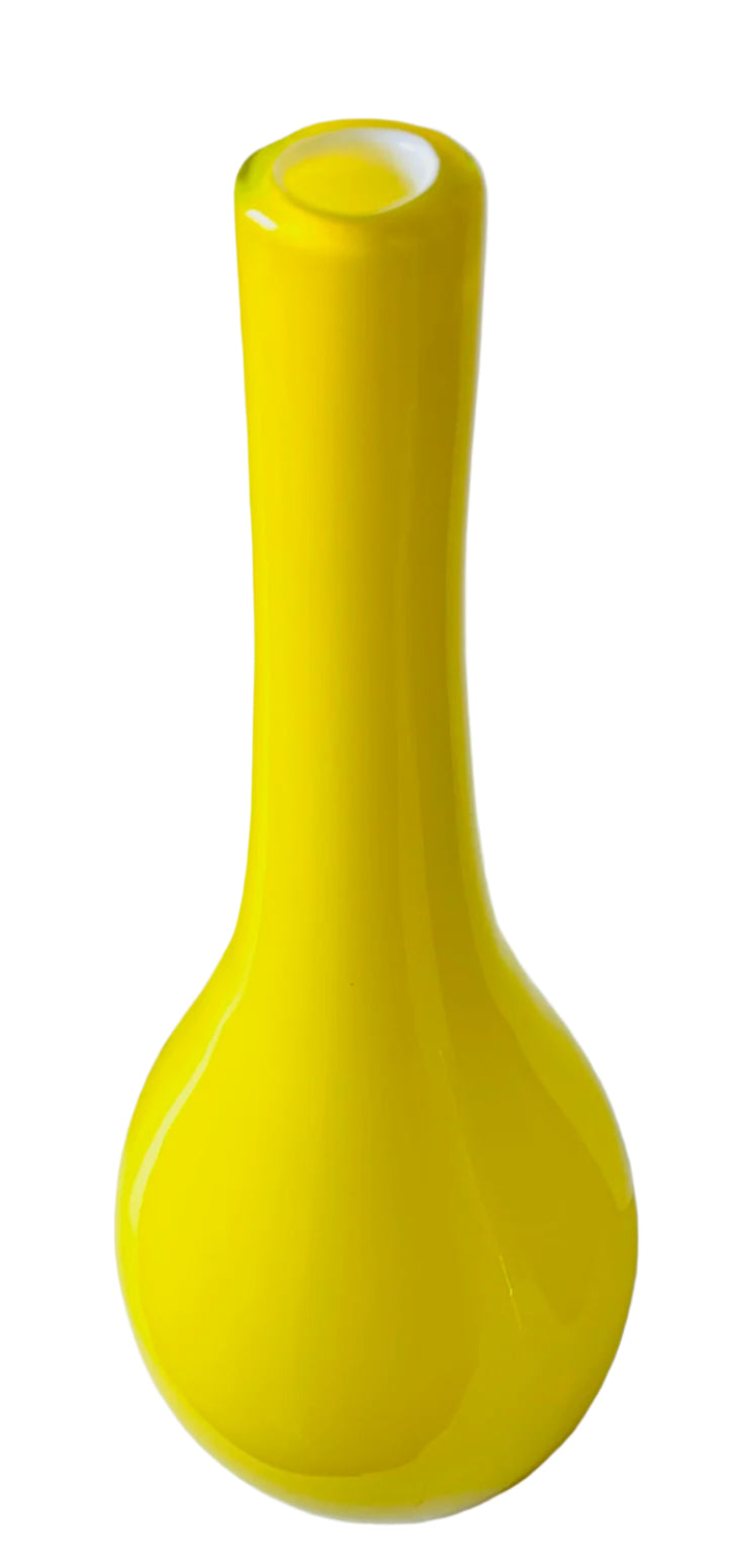 Large Yellow Glass Vase
