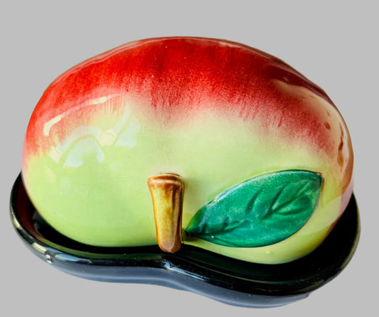 Vintage Japan Ceramic Apple Butter Dish