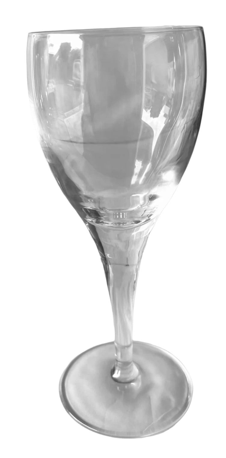 Italian Decanter And Four Wine Glasses
