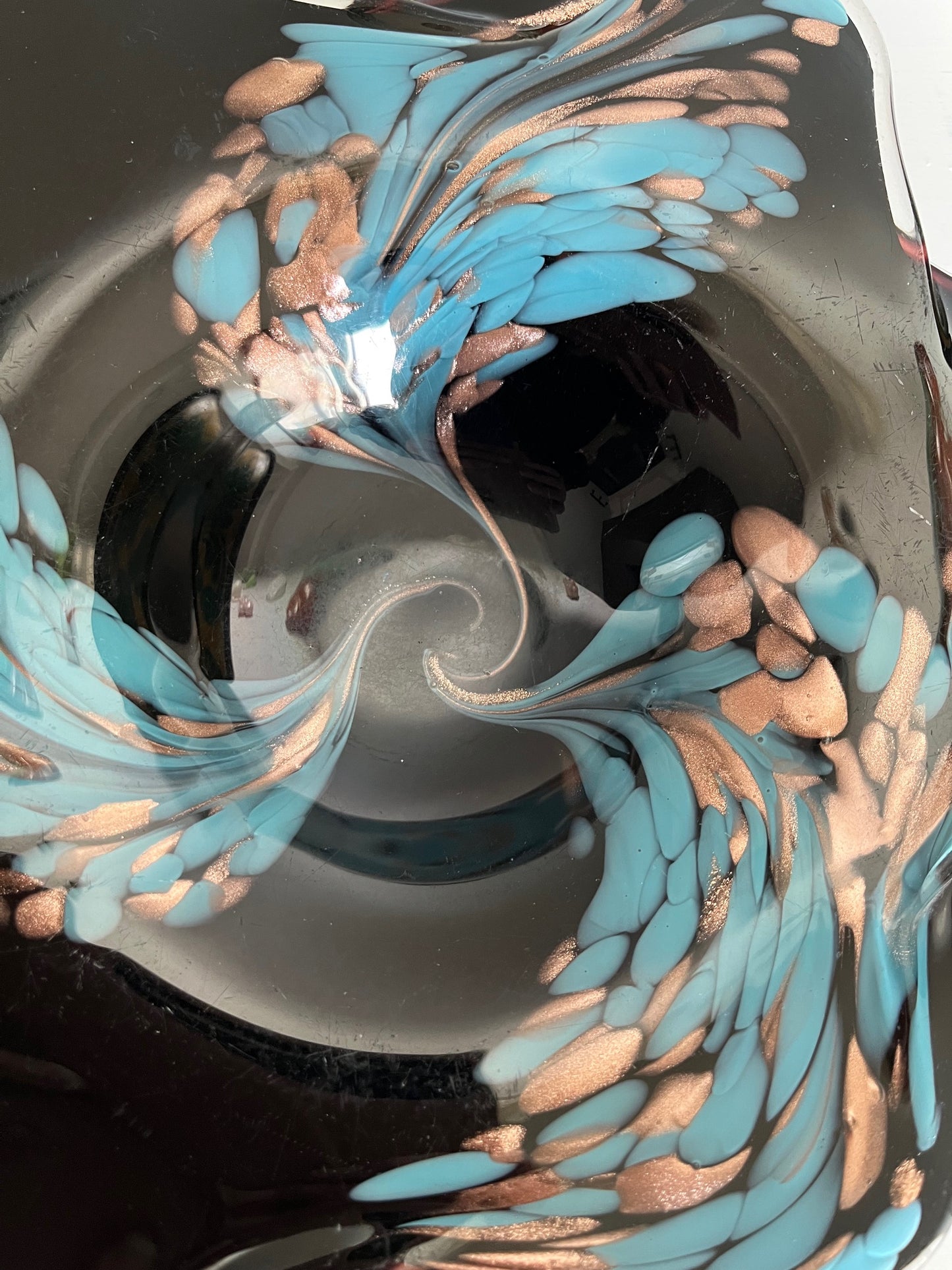 Murano Glass Aventurine Bowl