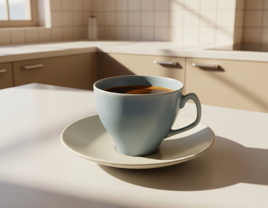 Poole Pottery Twintone Demitasse Espresso Coffee Set