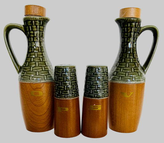 Mid-Century 1970s Condiment Set