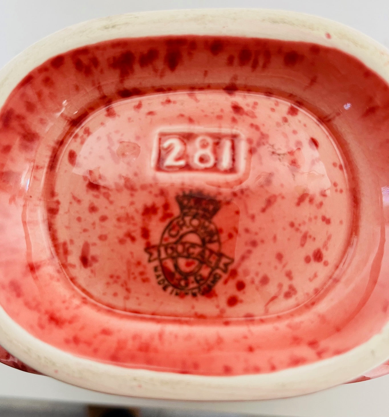 Crown Ducal Ware Ceramic Ribbed Vase