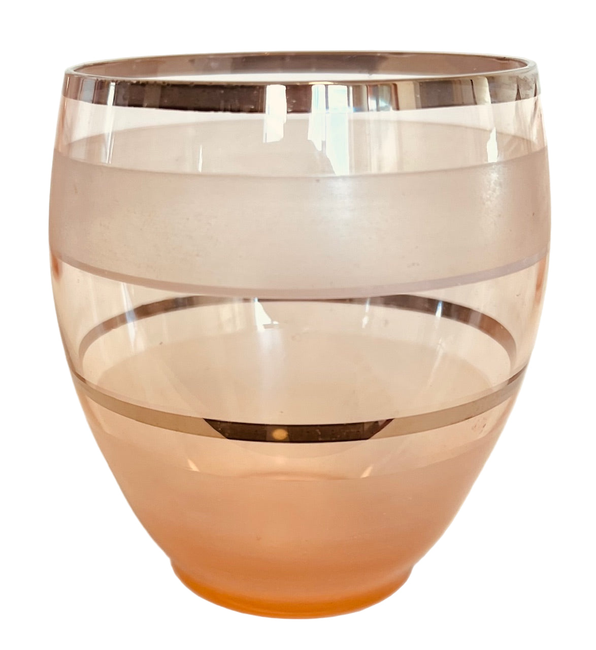 Vintage Pink Glass Jug And 4 Glasses