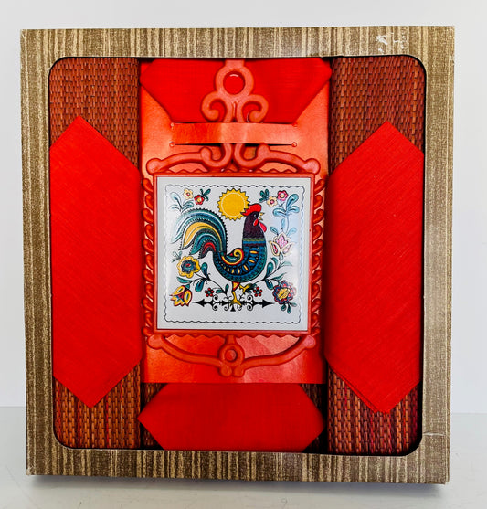 Retro Tile Trivet, Placemats And Serviettes