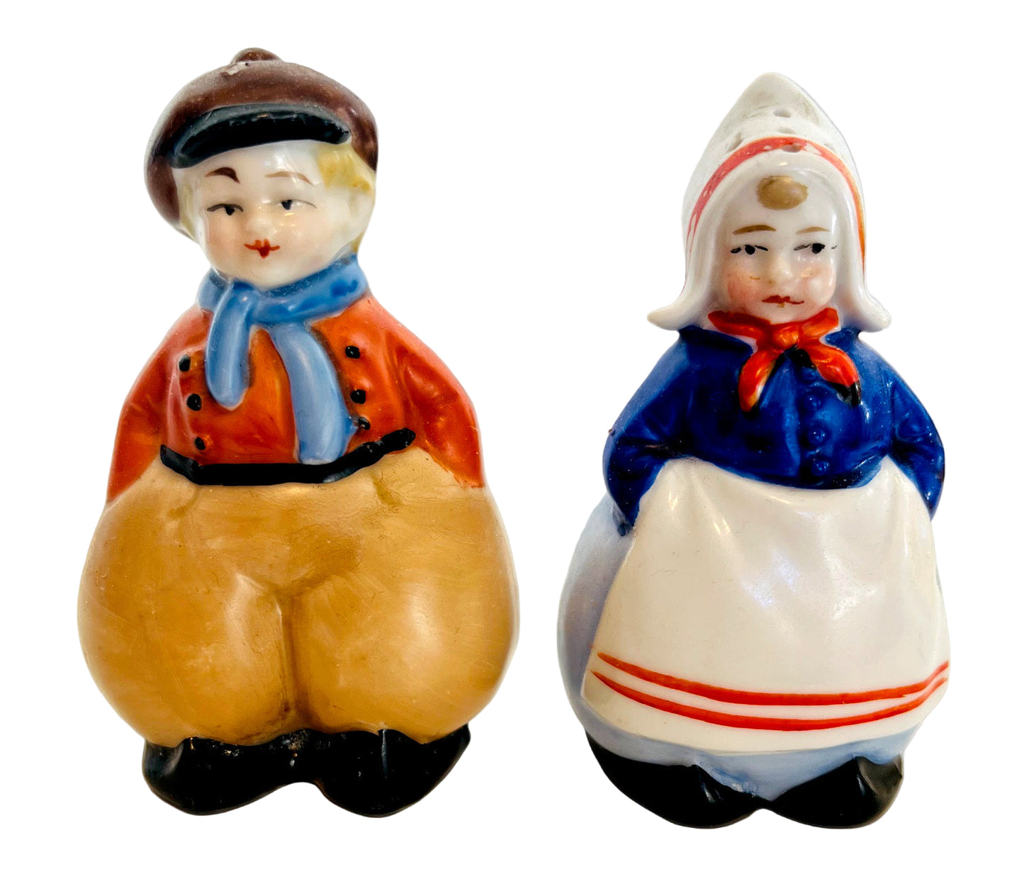 Vintage Dutch Boy and Girl Salt and Pepper Shakers
