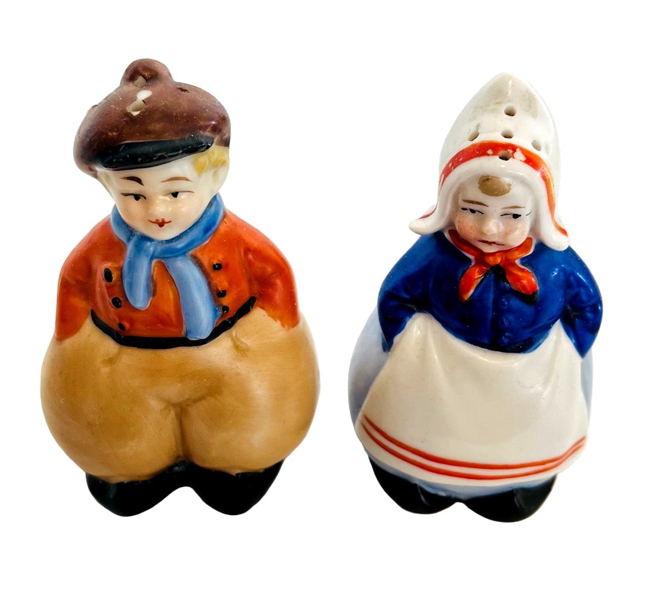 Vintage Dutch Boy and Girl Salt and Pepper Shakers