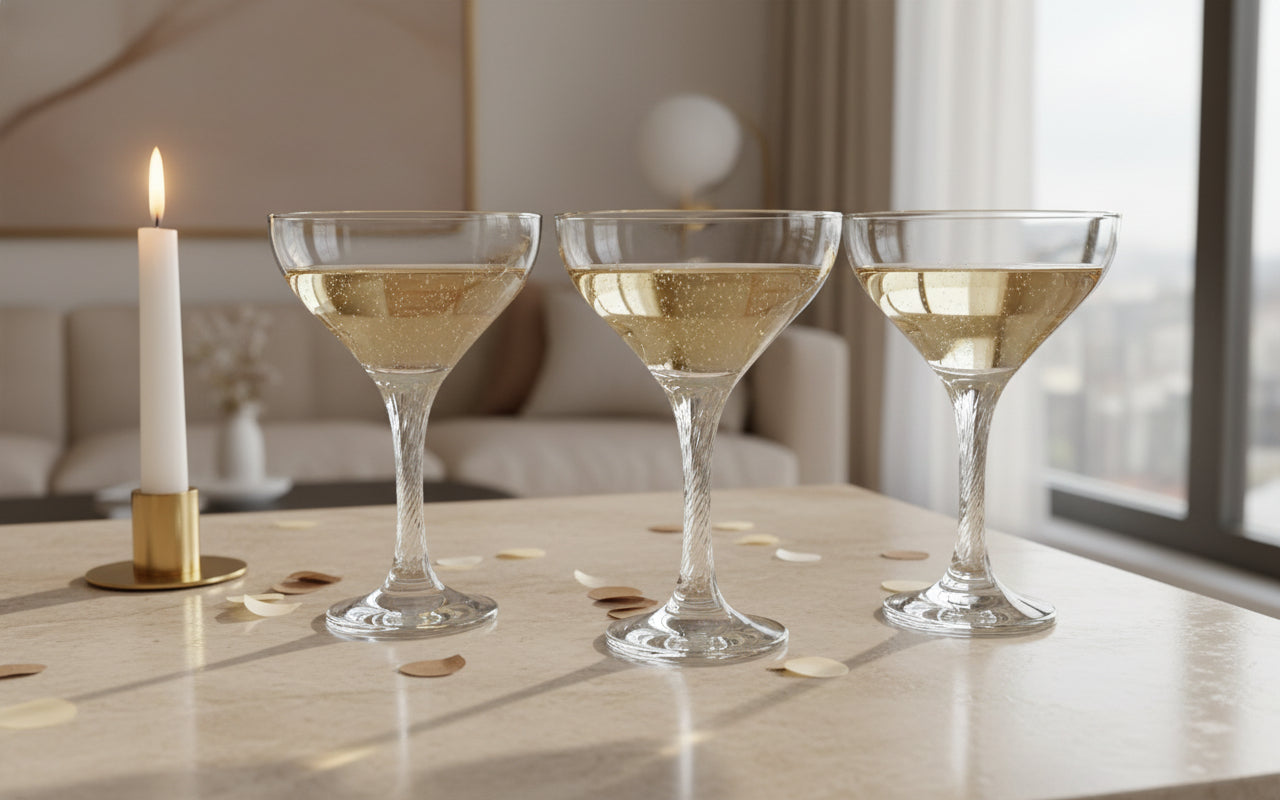 Set of 6 Pasabahce Champagne Coupe