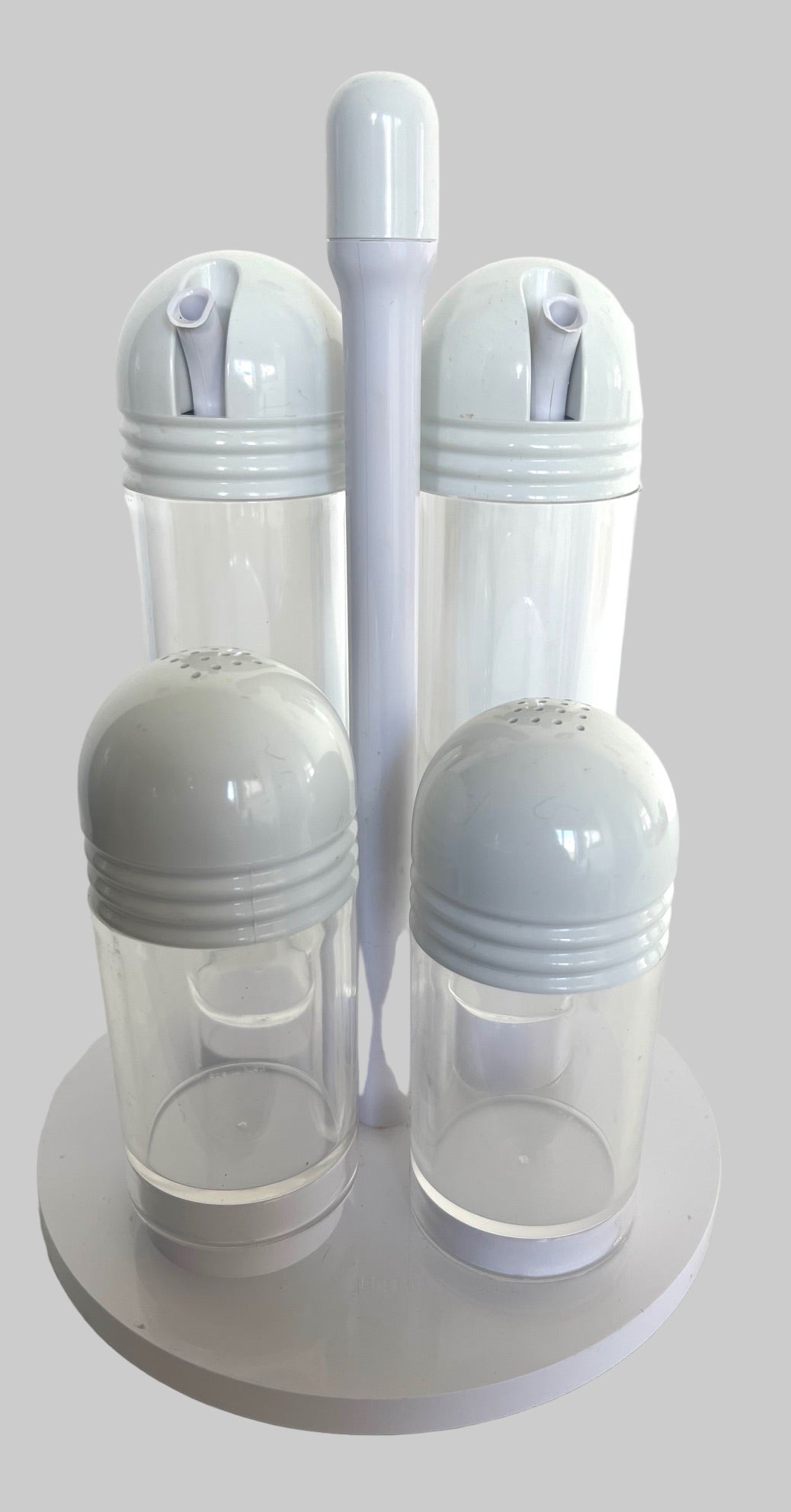 Italian-Style Modernist Salt, Pepper, Oil and Vinegar Set