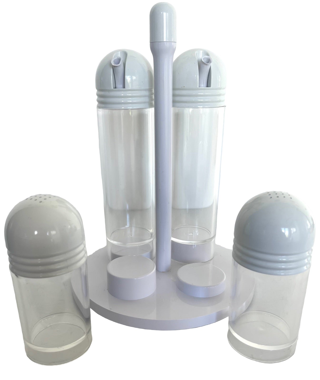 Italian-Style Modernist Salt, Pepper, Oil and Vinegar Set