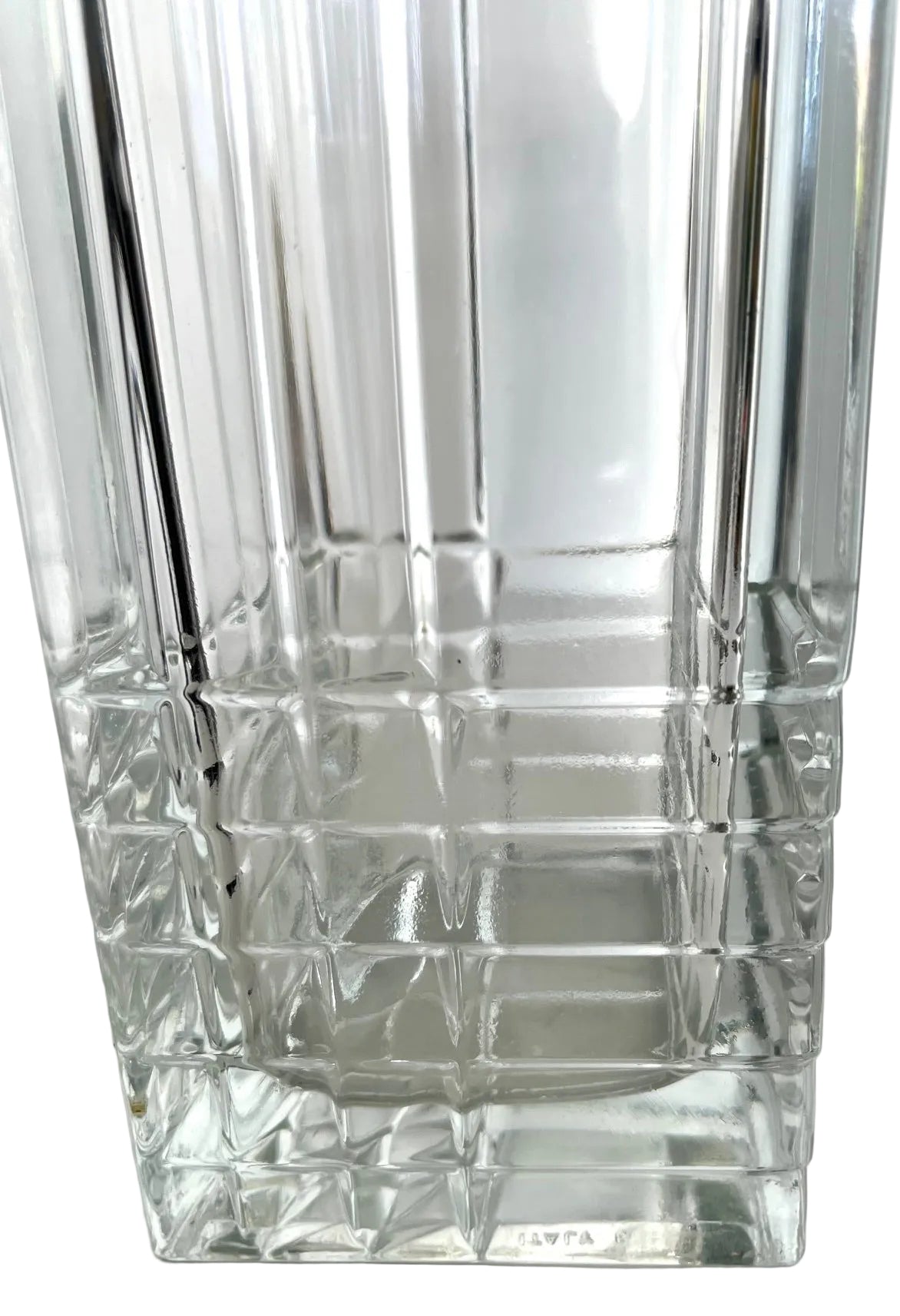 Italian Crystal Glass Vase
