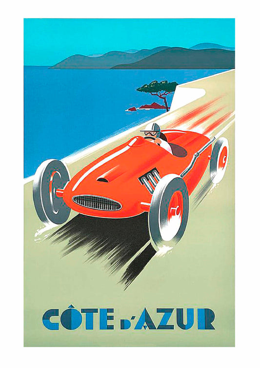 Vintage Travel Poster – Cote D'Azure