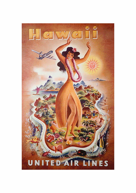 Vintage Travel Poster – Hawaii